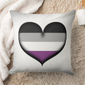 無性ハートフラグの色の大きいベクトルプライド クッション (ブランケット)