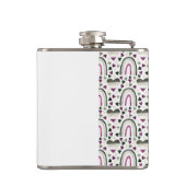 無性ハート&レインブズカスタムモノグラム フラスク (裏面)