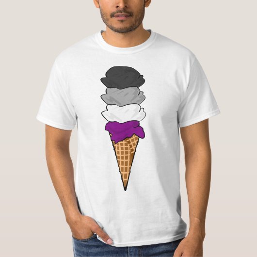 無性プライドアイスクリーム Tシャツ (正面)