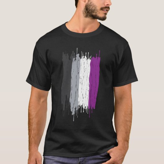 無性プライドアートLgbt Lgbtqia人間尊重Pron Tシャツ (正面)