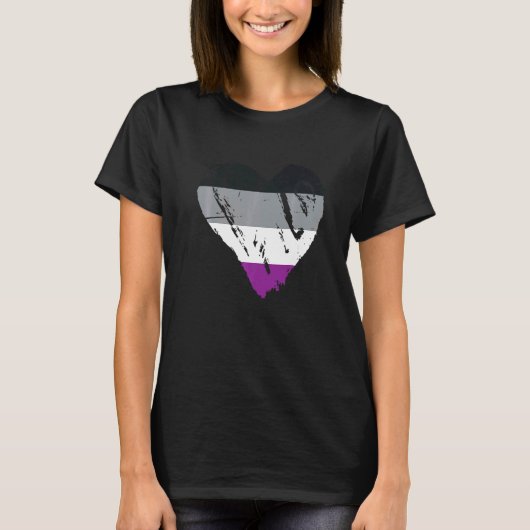 無性プライドハート国旗3 Tシャツ (正面)