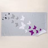 無性プライドバタフライトレイル ビーチタオル (正面)