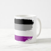 無性プライドフラグLGBTクールフラ動揺してグ コーヒーマグカップ (正面右)