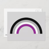 無性プライドフラッグレインボー ポストカード (正面/裏面)