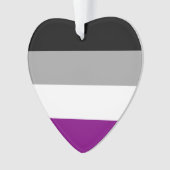 無性プライド国旗 オーナメント (正面)