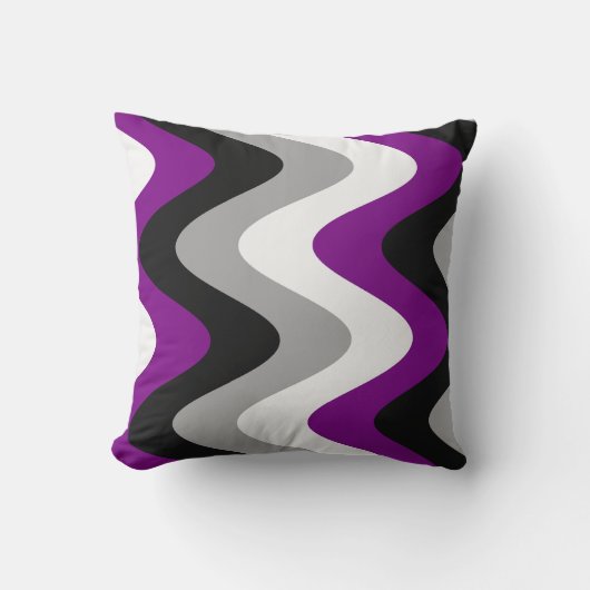 無性プライド国旗 クッション (正面)