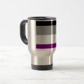 無性プライド国旗 トラベルマグ (正面左)