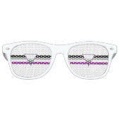 無性プライド国旗 レトロサングラス (正面)