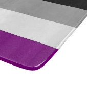 無性プライド国旗(Ace) (無色性) カッティングボード (角)