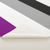 無性プライド国旗(Ace) (無色性) シェルパブランケット (3/4)