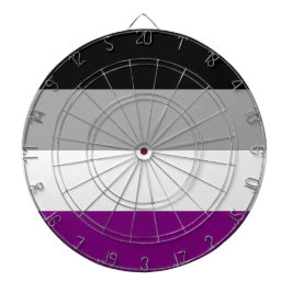 無性プライド国旗(Ace) （無色性） ダーツボード