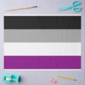 無性プライド国旗(Ace) （無色性） 薄葉紙 (クラフト)