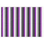 無性プライド、LGBTQプライド、ストライプのプリント テーブルクロス (正面(横))