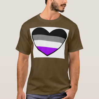 無性プライドLGBTハート Tシャツ