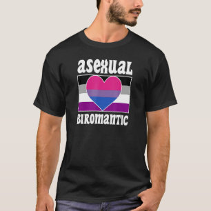 無性双ロマンチックプライドフラッグかわいいエースエステティック Tシャツ