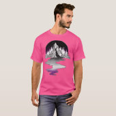 無性国旗のマウンテンリバー Tシャツ (正面フル)