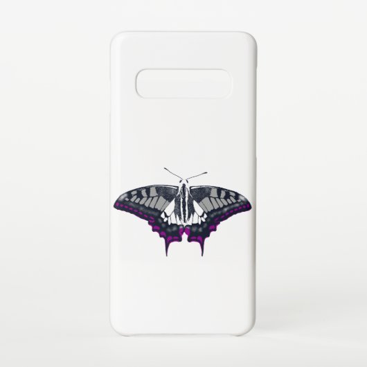 無性国旗アゲハチョウ蝶 SAMSUNG GALAXYケース (裏面)