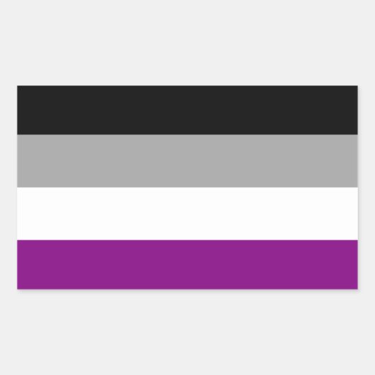 無性国旗 長方形シール (正面)