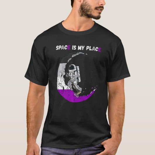 無性宇宙飛行士ムーンクリーニング無滲出性宇宙I Tシャツ (正面)