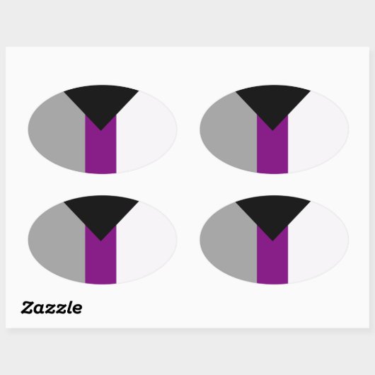 無性性プライド 楕円形シール (シート)