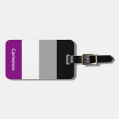無性旗パーソナライズされた ラゲッジタグ (正面横)