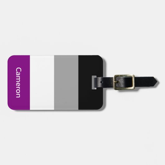 無性旗パーソナライズされた ラゲッジタグ (正面横)