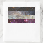 無性星雲フラッグステッカー 長方形シール (バッグ)