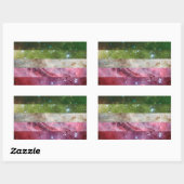 無性星雲フラッグステッカー 長方形シール (シート)