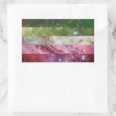 無性星雲フラッグステッカー 長方形シール (バッグ)