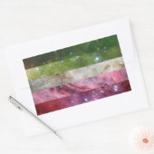 無性星雲フラッグステッカー 長方形シール (封筒)