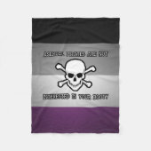 無性海賊は自分の戦利品に興味がない フリースブランケット (正面)