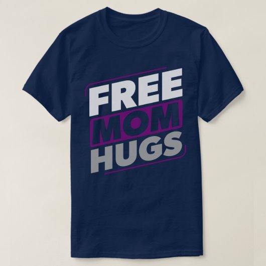 無性無料ママ抱きエース無性性性半盲目LGBTIA Tシャツ (デザイン正面)