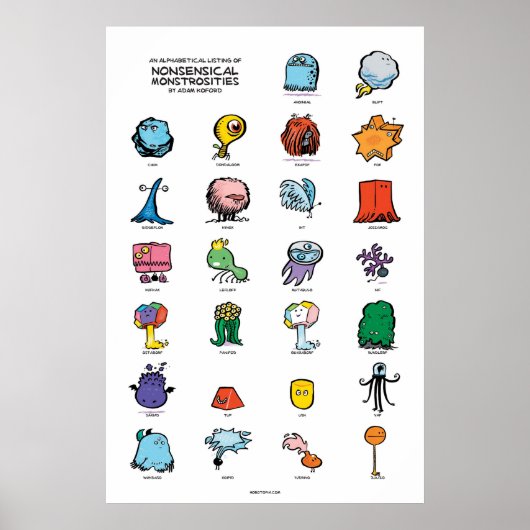 無意味な怪物 ポスター (正面)