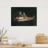 無意識の人クロロホルム悪魔を見る ポスター (キッチン)