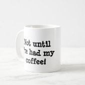 無愛想なボストンテリアのマグ コーヒーマグカップ (正面左)