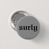 無愛想なボタン- 缶バッジ (正面&裏面)