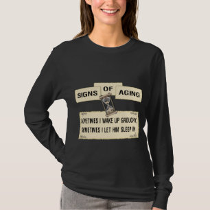 無愛想な老化のシンボルや象徴-彼 Tシャツ