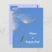 無感じ料飛んでいる- Dandelion種子 ポストカード (正面/裏面)