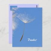 無感じ料飛んでいる- Dandelion種子 ポストカード (正面/裏面)