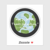 無感謝してい地引用文デカール シール (シート)