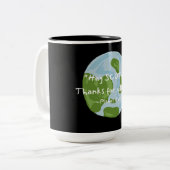 無感謝してい地引用文 ツートーンマグカップ (正面左)