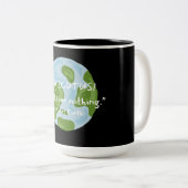 無感謝してい地引用文 ツートーンマグカップ (正面右)