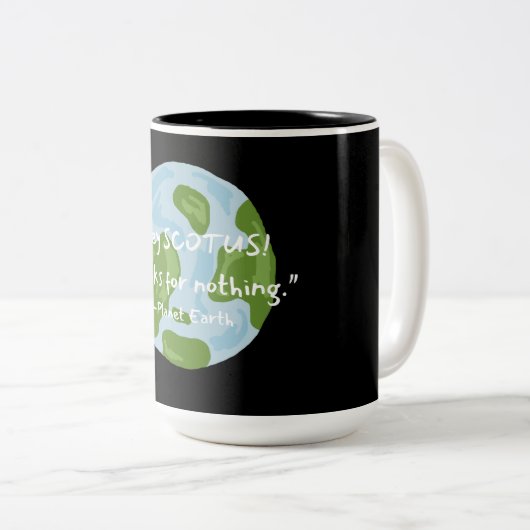 無感謝してい地引用文 ツートーンマグカップ (正面右)