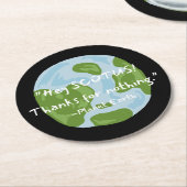 無感謝してい地引用文 ラウンドペーパーコースター (アングル)