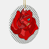 無慈悲なバラのオーナメント セラミックオーナメント (右)