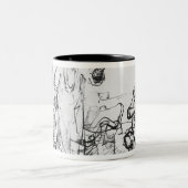 無慈悲な債権者の喩え ツートーンマグカップ (中央)