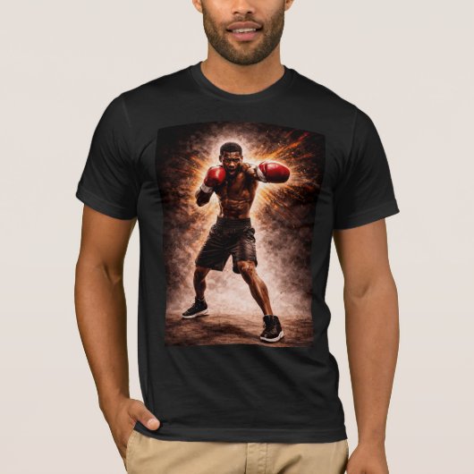 無慈悲な力 - ボクシングパワーTシャツ Tシャツ (正面)