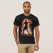 無慈悲な力 - ボクシングパワーTシャツ Tシャツ (正面フル)