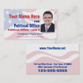 無所属の政治選挙運動 名刺 (正面/裏面)