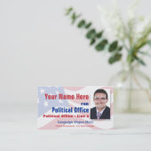 無所属の政治選挙運動 名刺 (スタンド正面)